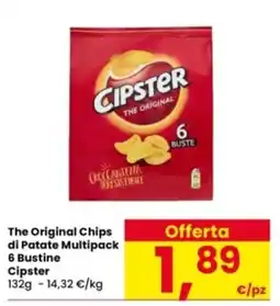 Interspar The Original Chips di Patate Multipack Cipster offerta