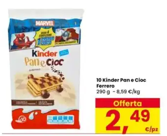 Interspar Kinder Pan e Cioc offerta