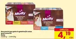 Interspar Bocconcini per gatto in gelatina/salsa Molly offerta