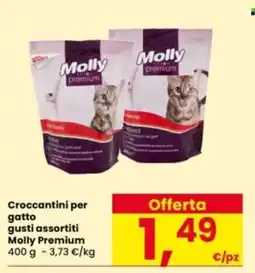 Interspar Croccantini per gatto Molly Premium offerta