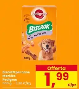 Interspar Biscotti per cane Markies Pedigree offerta