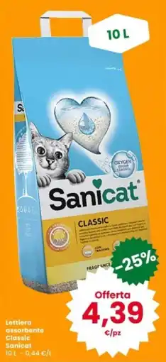 Interspar Lettiera assorbente Classic Sanicat offerta