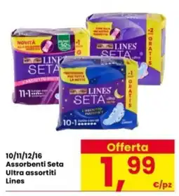 Interspar Assorbenti Seta Ultra assortiti Lines offerta