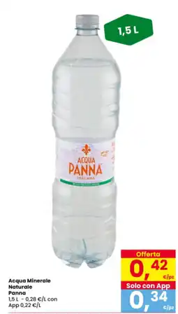 Interspar Acqua Minerale Naturale Panna offerta