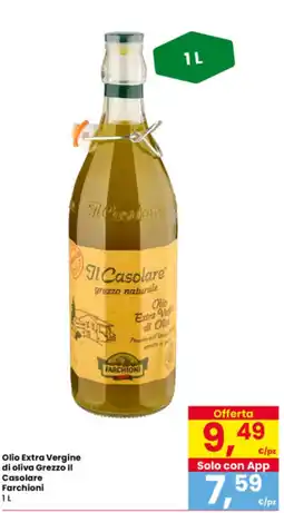 Interspar Olio Extra Vergine di oliva Grezzo Il Casolare Farchioni offerta