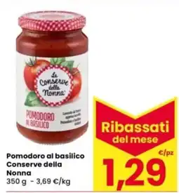 Interspar Pomodoro al basilico Conserve della Nonna offerta