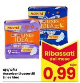 Interspar Assorbenti assortiti Lines Idea offerta
