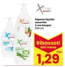 Interspar Sapone liquido assortito X me Despar offerta