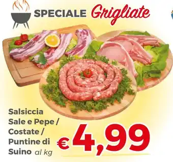 Salsiccia Sale e Pepe / Costate / Puntine di Suino