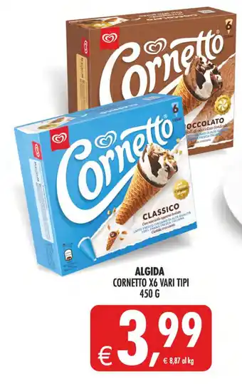 Cornetto X6 vari tipi
