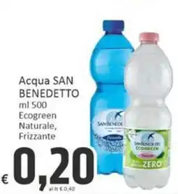 Paghi Poco Acqua SAN BENEDETTO Ecogreen Naturale, Frizzante offerta
