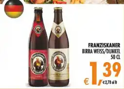 Deco Iperstore Franziskaner birra weiss/dunkel offerta