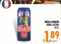 Deco Iperstore Mega demon birra lattina offerta