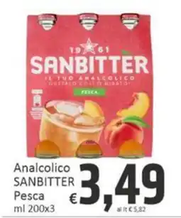 Paghi Poco Analcolico Sanbitter Pesca offerta