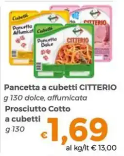 Tocal Pancetta a cubetti Citterio offerta