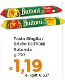 Tocal Pasta Sfoglia / Brisée BUITONI Rotonda offerta
