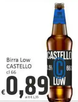 Paghi Poco Birra Low Castello offerta