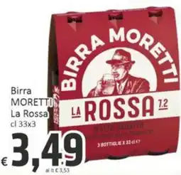 Paghi Poco Birra Moretti La Rossa offerta