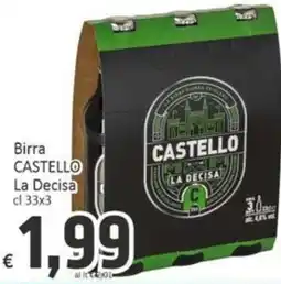 Paghi Poco Birra Castello La Decisa offerta