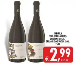 Deco Iperstore Saecula vino syrah-merlot-catarratto i.g.p./grillo-nero d'avola d.o.c. offerta
