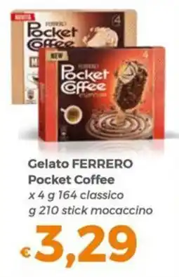 Tocal Gelato FERRERO Pocket Coffee offerta