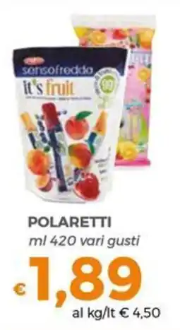 Tocal Polaretti sensofreddo it's fruit offerta