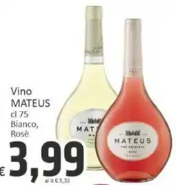Paghi Poco Vino Mateus offerta