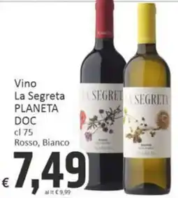 Paghi Poco Vino La Segreta PLANETA offerta