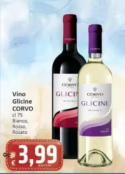 Paghi Poco Vino Glicine CORVO offerta