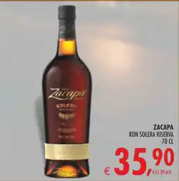 Deco Iperstore Zacapa Ron Solera Riserva offerta