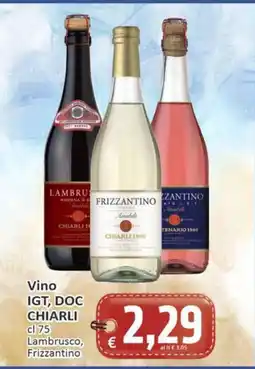 Paghi Poco Vino IGT, DOC Chiarli offerta