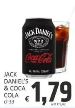 Paghi Poco Jack Daniel's & Coca Cola offerta