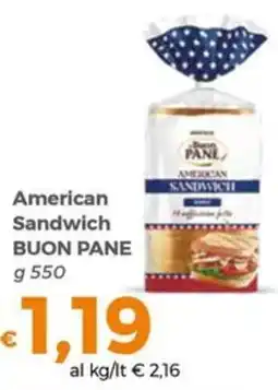 Tocal American Sandwich BUON PANE offerta