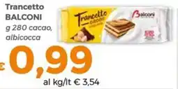 Tocal Trancetto cacao Balconi offerta