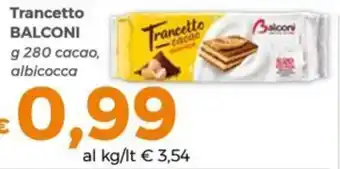 Tocal Trancetto cacao Balconi offerta
