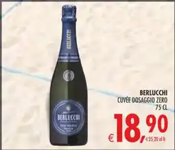 Deco Iperstore Berlucchi cuvée dosaggio zero offerta