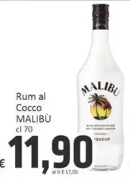 Paghi Poco Rum al Cocco Malibù offerta
