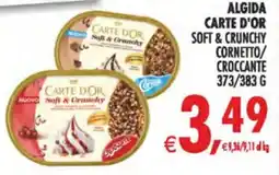 Deco Iperstore Algida Carte d'Or soft & crunchy offerta