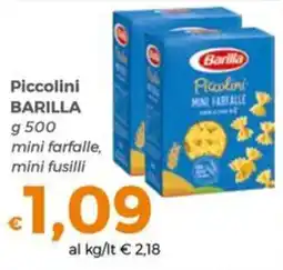 Tocal Piccolini BARILLA offerta
