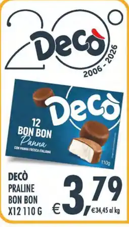 Deco Iperstore Decò praline bon bon offerta