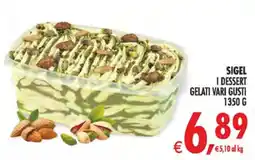 Deco Iperstore Sigel i dessert gelati vari gusti offerta
