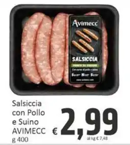 Paghi Poco Salsiccia con Pollo e Suino AVIMECC offerta