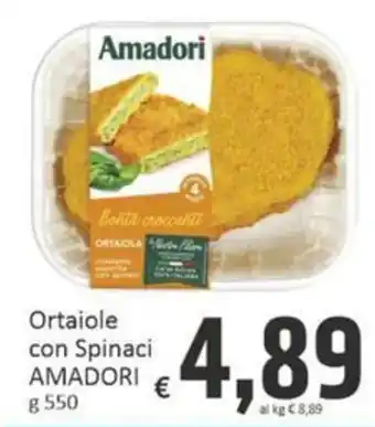 Paghi Poco Ortaiole con Spinaci Amadori offerta