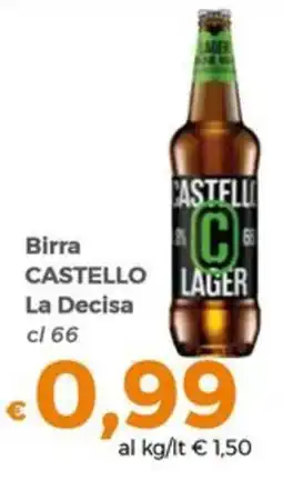 Tocal Birra CASTELLO La Decisa offerta