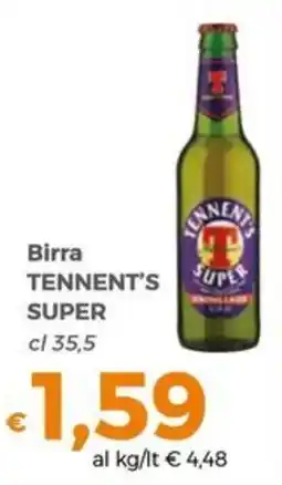 Tocal Birra Tennent's Super offerta