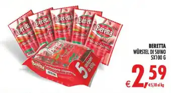 Deco Iperstore Beretta würstel di suino offerta