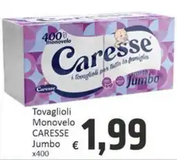 Paghi Poco Tovaglioli Monovelo CARESSE Jumbo offerta