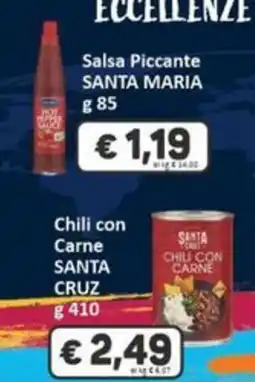 Paghi Poco Salsa Piccante Santa Maria offerta