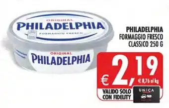 Deco Iperstore Philadelphia formaggio fresco classico offerta