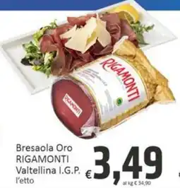 Paghi Poco Bresaola Oro Rigamonti offerta